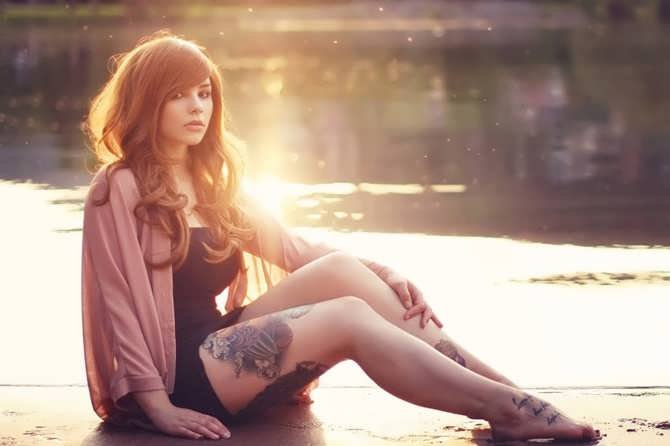 Татуировки  брутальных без башенных красоток (37 фото эротики)