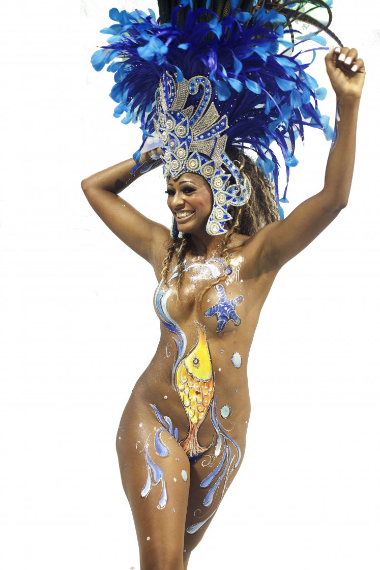 Боди арт голый в Рио-де-Жанейро